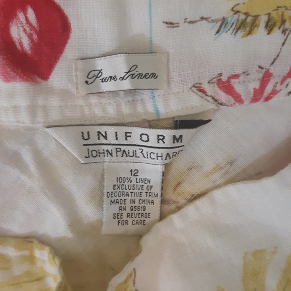 John paul richard pure linen skirt sz 12 *C4 - Picture 4 of 4